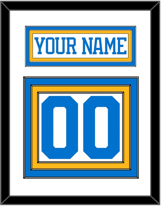 St. Louis Nameplate & Number (Back) - Road White - Premier Tier 1