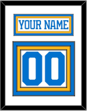 St. Louis Nameplate & Number (Back) - Road White - Triple Mat 1