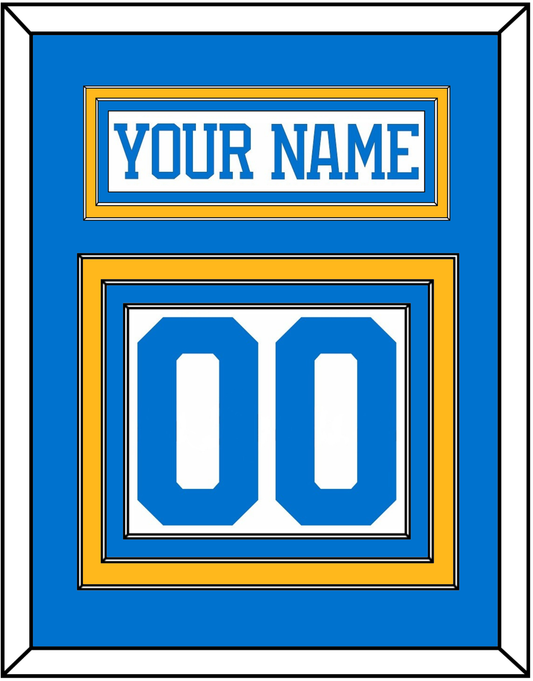 St. Louis Nameplate & Number (Back) - Road White - Premier Tier 2