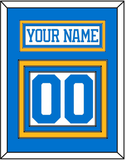 St. Louis Nameplate & Number (Back) - Road White - Triple Mat 2