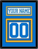 St. Louis Nameplate & Number (Back) - Road White - Triple Mat 2