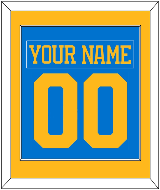 St. Louis Nameplate & Number (Back) Combined - Home Blue - Essential Tier 2