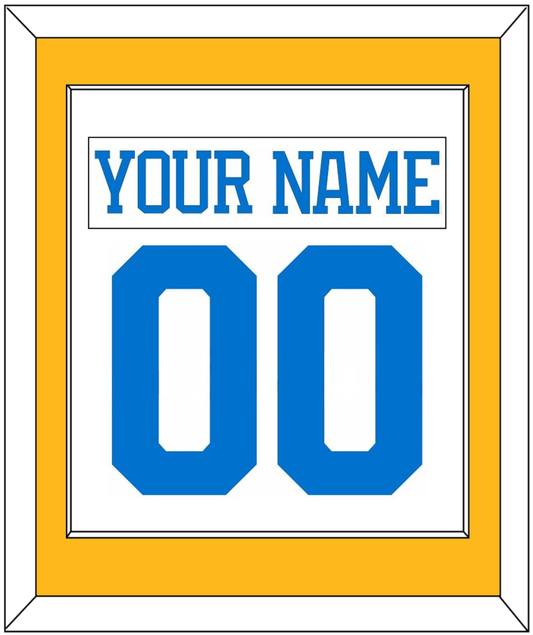 St. Louis Nameplate & Number (Back) Combined - Road White - Essential Tier 2