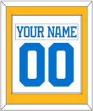 St. Louis Nameplate & Number (Back) Combined - Road White - Single Mat 2