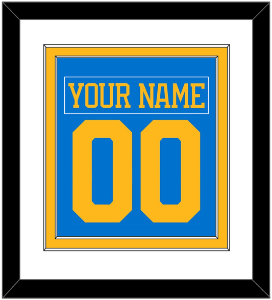 St. Louis Nameplate & Number (Back) Combined - Home Blue - Signature Tier 1