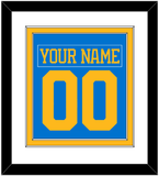 St. Louis Nameplate & Number (Back) Combined - Home Blue - Double Mat 1