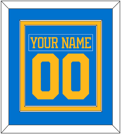 St. Louis Nameplate & Number (Back) Combined - Home Blue - Signature Tier 2