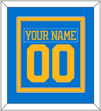 St. Louis Nameplate & Number (Back) Combined - Home Blue - Double Mat 2