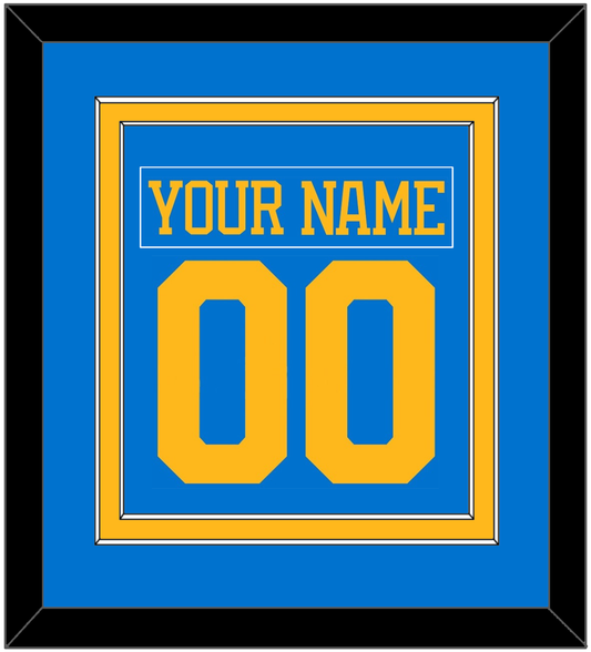 St. Louis Nameplate & Number (Back) Combined - Home Blue - Signature Tier 2
