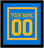 St. Louis Nameplate & Number (Back) Combined - Home Blue - Double Mat 2
