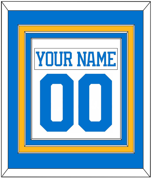 St. Louis Nameplate & Number (Back) Combined - Road White - Premier Tier 2