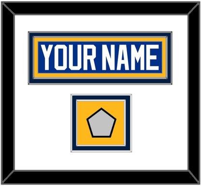 St. Louis Nameplate & Stanley Cup Champions Patch - Home Blue (2017-2025) - Signature Tier 1