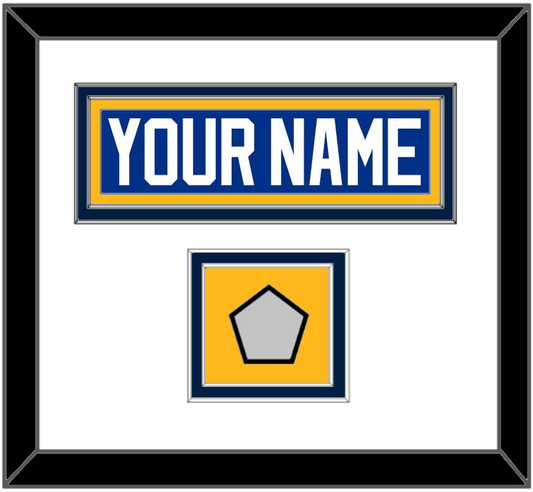 St. Louis Nameplate & Stanley Cup Finals Patch - Home Blue (2017-2025) - Signature Tier 1