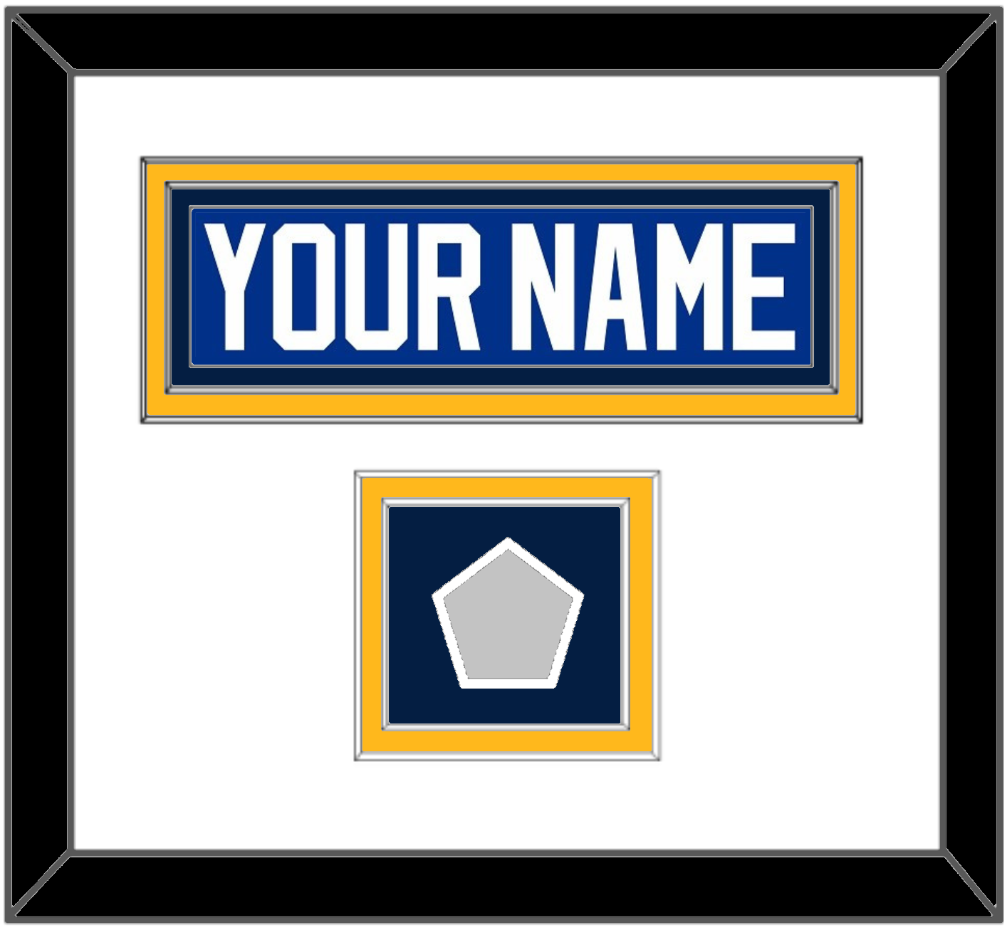 St. Louis Nameplate & Stanley Cup Champions Patch - Home Blue (2017-2025) - Signature Tier 2