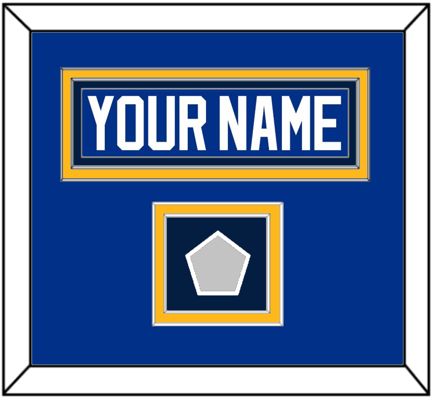 St. Louis Nameplate & Stanley Cup Champions Patch - Home Blue (2017-2025) - Signature Tier 3