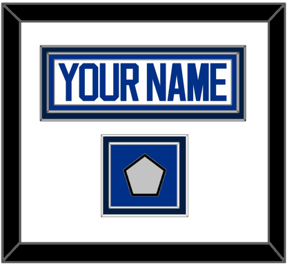 St. Louis Nameplate & Stanley Cup Finals Patch - Road White (2017-2025) - Signature Tier 1
