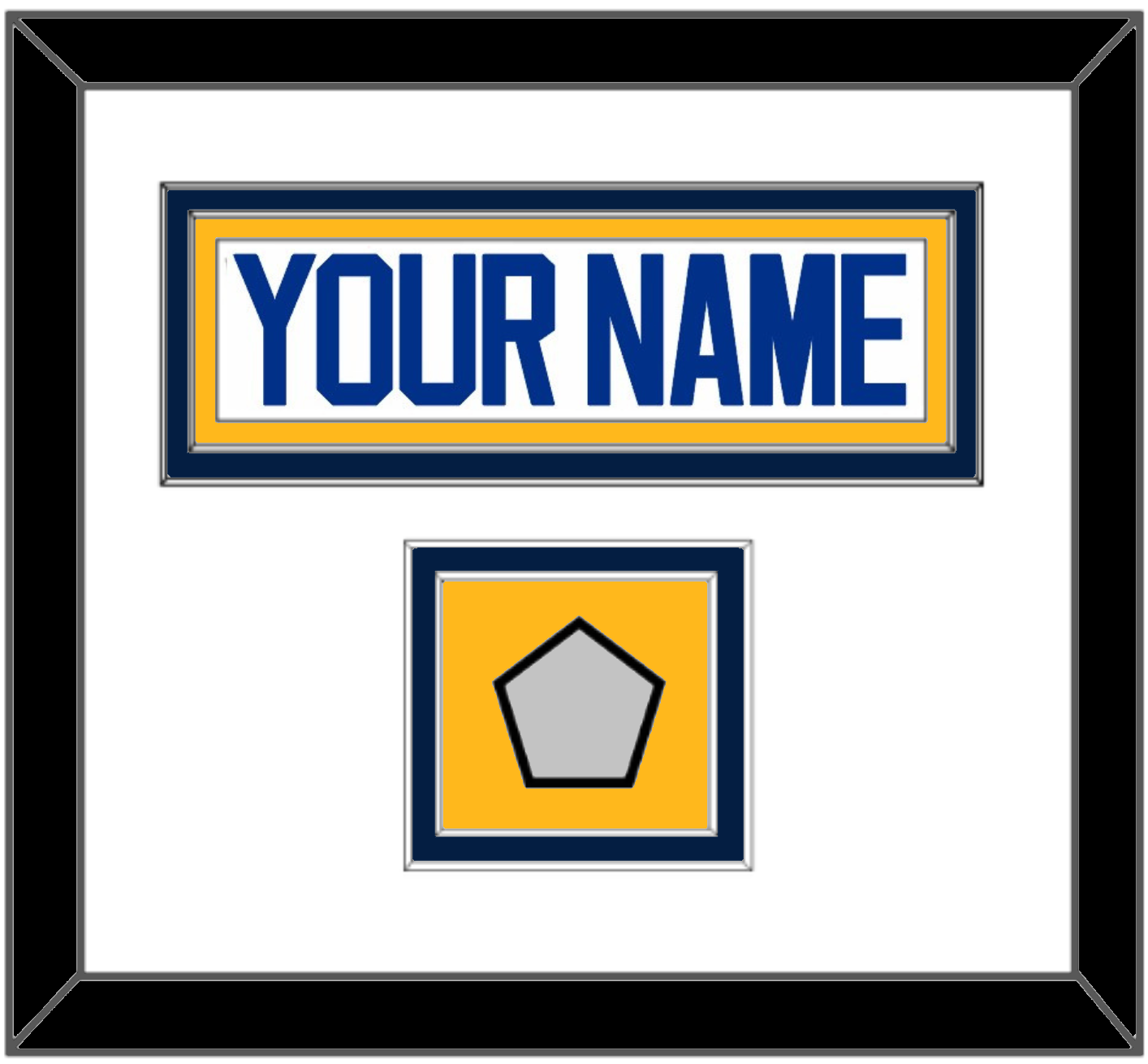 St. Louis Nameplate & Stanley Cup Finals Patch - Road White (2017-2025) - Signature Tier 2