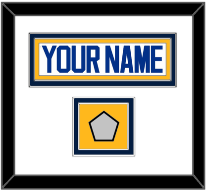 St. Louis Nameplate & Stanley Cup Finals Patch - Road White (2017-2025) - Signature Tier 2