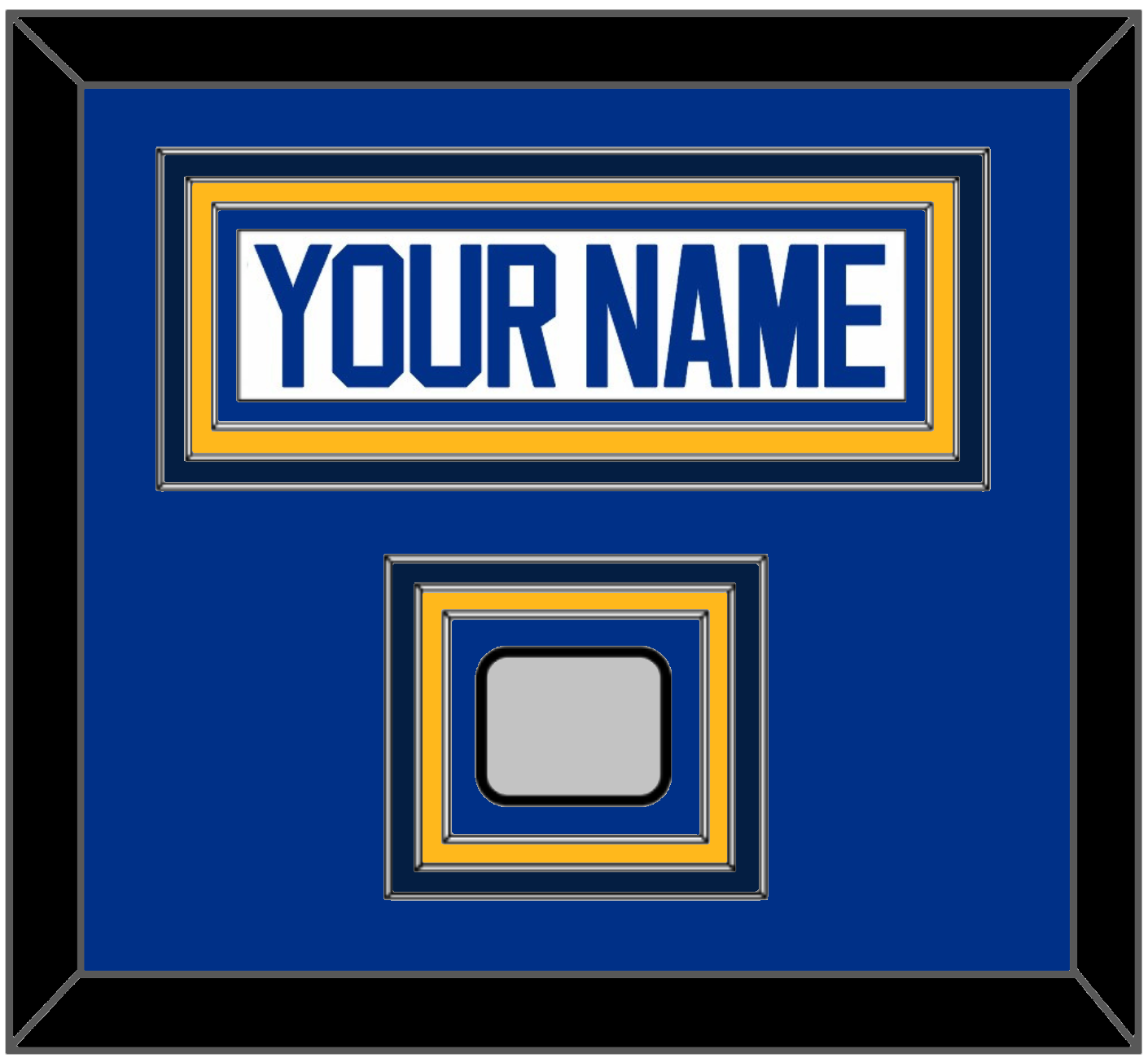 St. Louis Nameplate & Stanley Cup Champions Patch - Road White (2017-2025) - Premier Tier 2