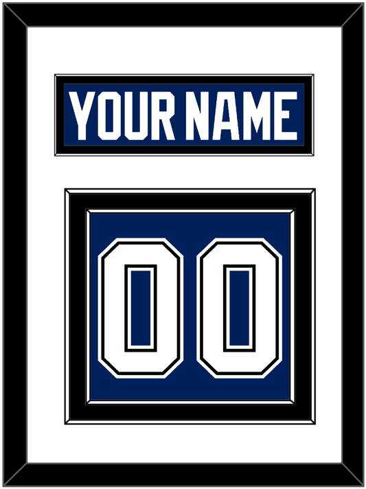 Tampa Bay Nameplate & Number (Back) - Home Blue - Signature Tier 1