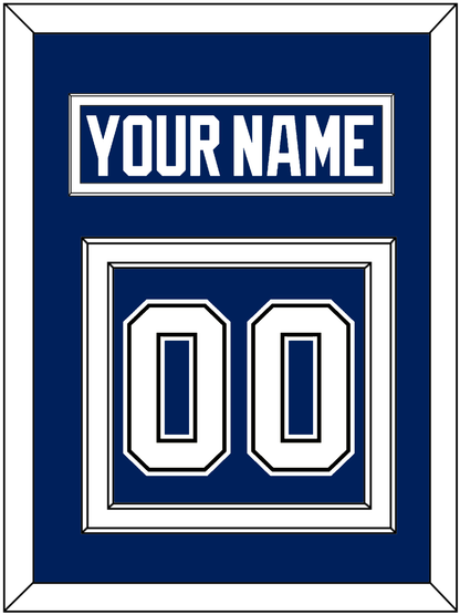 Tampa Bay Nameplate & Number (Back) - Home Blue - Signature Tier 2