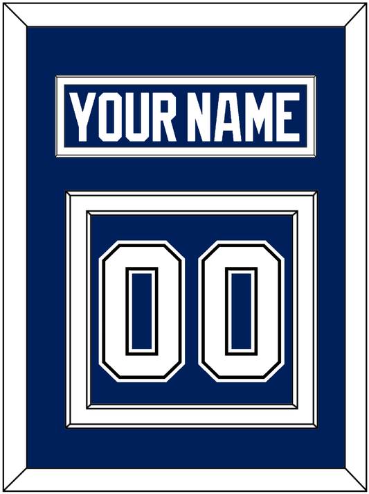 Tampa Bay Nameplate & Number (Back) - Home Blue - Signature Tier 2