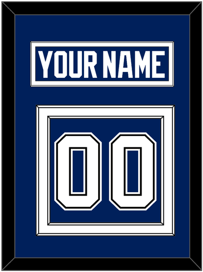 Tampa Bay Nameplate & Number (Back) - Home Blue - Signature Tier 2