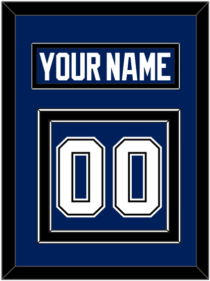 Tampa Bay Nameplate & Number (Back) - Home Blue - Signature Tier 3