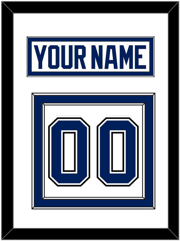Tampa Bay Nameplate & Number (Back) - Road White - Double Mat 1
