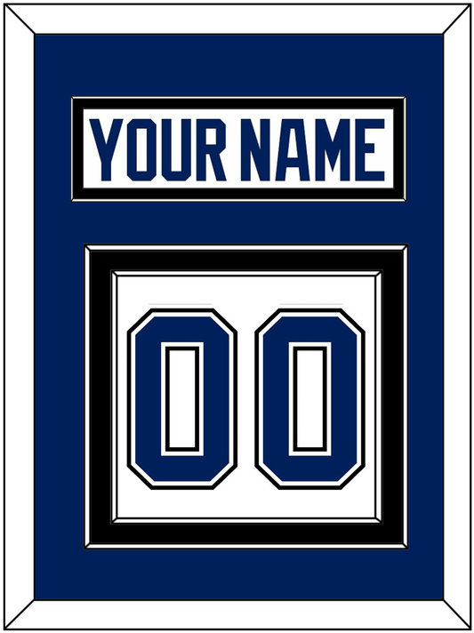 Tampa Bay Nameplate & Number (Back) - Road White - Signature Tier 2