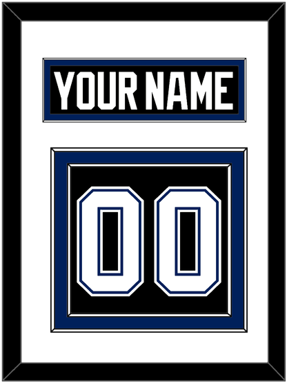 Tampa Bay Nameplate & Number (Back) - Road Black (2001-2007) - Signature Tier 1