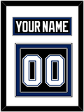 Tampa Bay Nameplate & Number (Back) - Road Black (2001-2007) - Double Mat 1