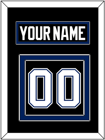 Tampa Bay Nameplate & Number (Back) - Road Black (2001-2007) - Signature Tier 2