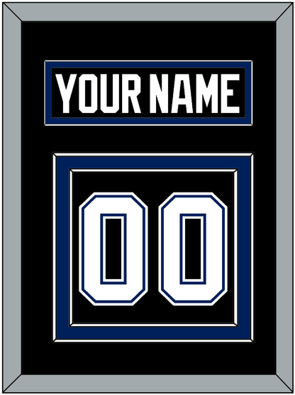 Tampa Bay Nameplate & Number (Back) - Road Black (2001-2007) - Signature Tier 2