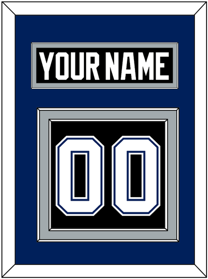 Tampa Bay Nameplate & Number (Back) - Road Black (2001-2007) - Signature Tier 3