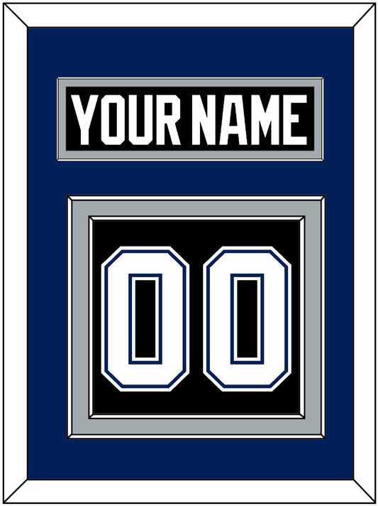 Tampa Bay Nameplate & Number (Back) - Road Black (2001-2007) - Signature Tier 3