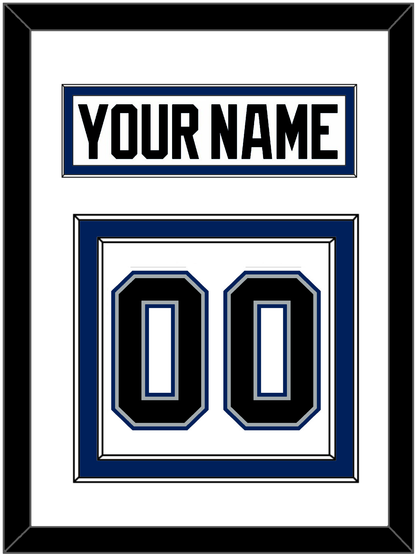 Tampa Bay Nameplate & Number (Back) - Home White (2001-2007) - Signature Tier 1