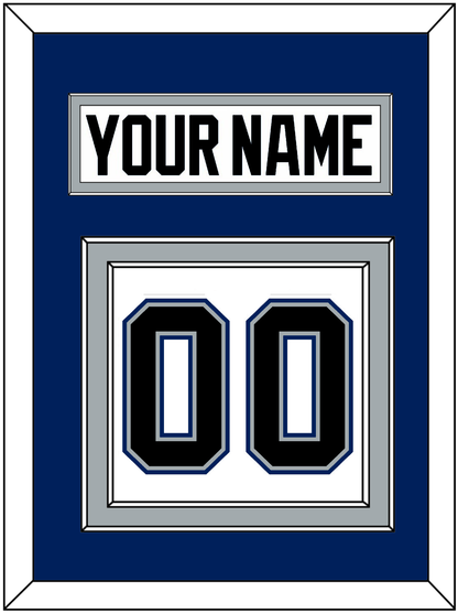 Tampa Bay Nameplate & Number (Back) - Home White (2001-2007) - Signature Tier 2