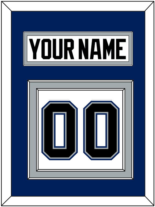 Tampa Bay Nameplate & Number (Back) - Home White (2001-2007) - Signature Tier 2