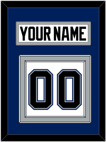 Tampa Bay Nameplate & Number (Back) - Home White (2001-2007) - Signature Tier 2