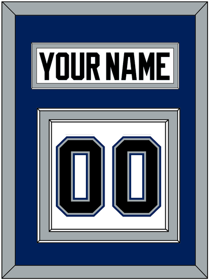 Tampa Bay Nameplate & Number (Back) - Home White (2001-2007) - Signature Tier 2