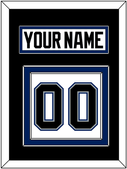 Tampa Bay Nameplate & Number (Back) - Home White (2001-2007) - Signature Tier 3