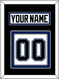 Tampa Bay Nameplate & Number (Back) - Home White (2001-2007) - Double Mat 3