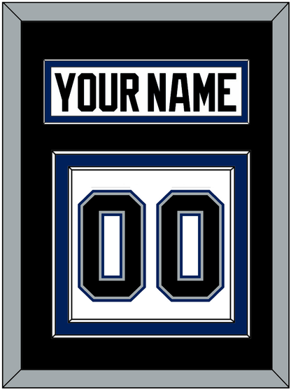 Tampa Bay Nameplate & Number (Back) - Home White (2001-2007) - Signature Tier 3