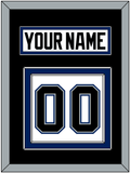 Tampa Bay Nameplate & Number (Back) - Home White (2001-2007) - Double Mat 3