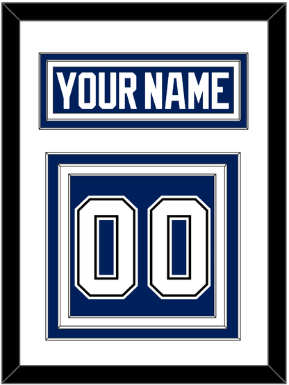 Tampa Bay Nameplate & Number (Back) - Home Blue - Premier Tier 1