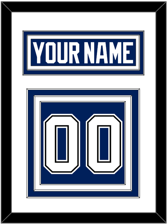 Tampa Bay Nameplate & Number (Back) - Home Blue - Triple Mat 1