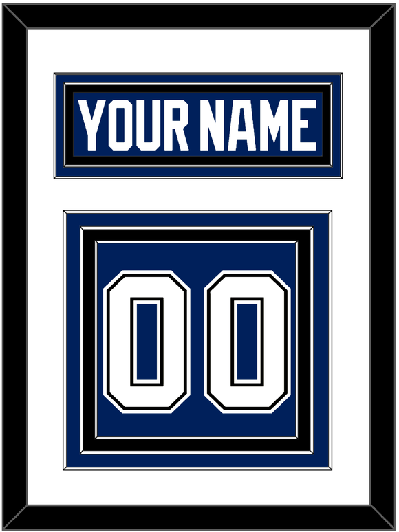 Tampa Bay Nameplate & Number (Back) - Home Blue - Triple Mat 2