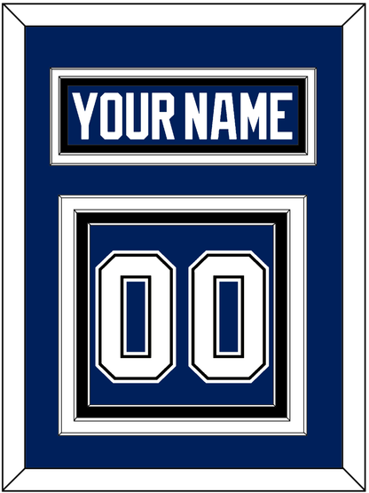 Tampa Bay Nameplate & Number (Back) - Home Blue - Premier Tier 3