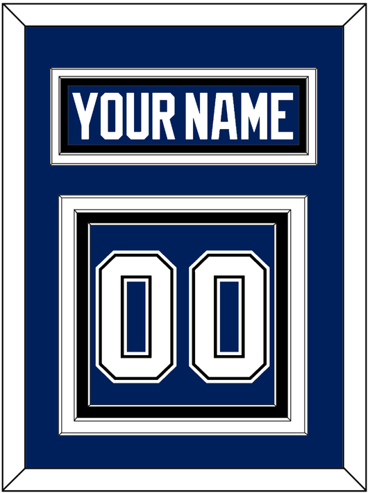 Tampa Bay Nameplate & Number (Back) - Home Blue - Premier Tier 3